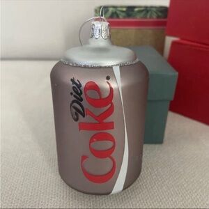 DIET COKE - COCA  COLA  DIET X-MAS ORNAMENT BY KURT ADLER